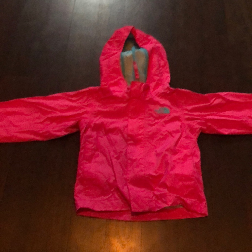 Girls light-weight  hooded rain coat Northface 2t